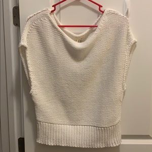 NWT Anthropologie white summer sweater size Large